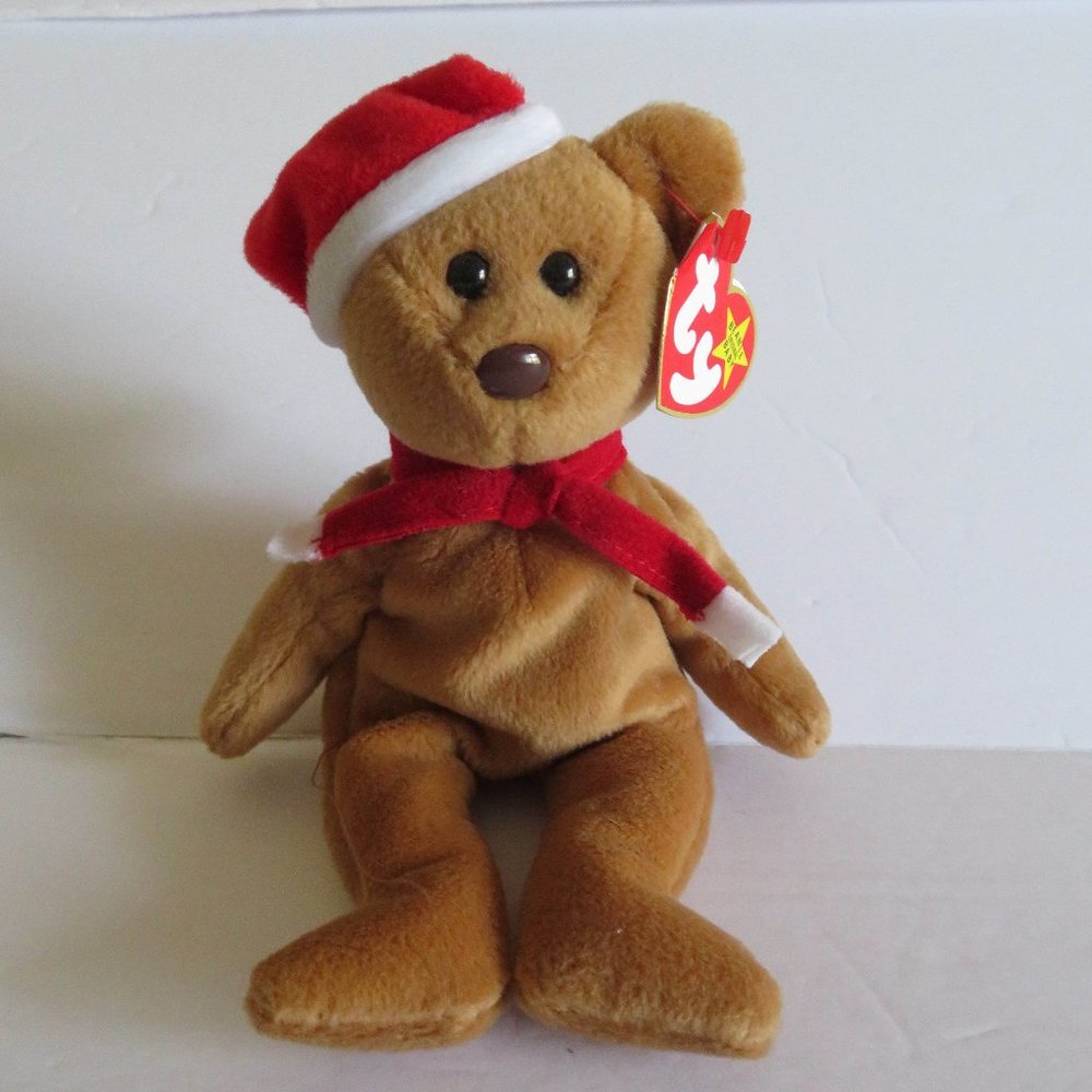 Original Retired TY Beanie Baby Holiday Teddy Christmas Bear 1997, NWT